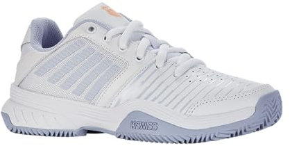 Swiss Performance Women's Court Express HB Tennis Shoes, White/Heather/Peach Fuzz, 6 UK