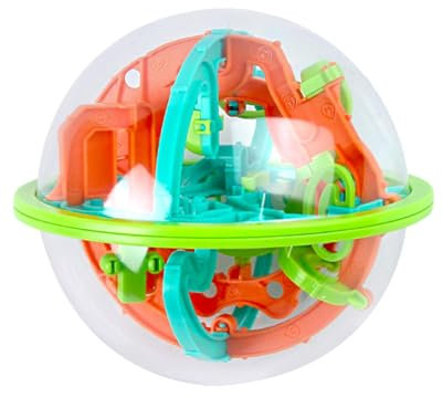 perfk 3D-Puzzlespiel Ball Gravity Memory Sequential Maze Partygeschenke Denksportaufgaben für Kinder ab 5 Jahren, 100 Level