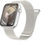 Oumida Bracelet Compatible avec Apple Watch 42mm 44mm 45mm 49mm, Métal Bracelets en Acier Inoxydable avec Aimant pour iWatch Series 9 8 7 6 5 4 3 2 1/SE, Lumière stellaire