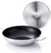 MasterPRO Alessi Bones - Set Wok da 28 cm con coperchio - Realizzato in acciaio inox - Interno nero antiaderente - Manico in acciaio inox - Punto di induzione
