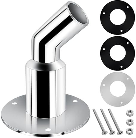 Durch Rumpf Auspuff Hautanpassung, Standheizung Diesel zubehör, Edelstahl 316 Schiffsauspuff Rohrauspuff, Dieselheizung Auspuff Boot 24mm Gebogen für LKW Boot Auto