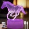 Pferd Nachtlicht für Kinder, 3D Illusion Lampe Kinderzimmer Led Licht, Pferde Mädchen Lampe Nachtlichter Fernbedienung 16 Farbwechsel Dimmbar, Geschenke für Mädchen Junge Wohnzimmer Schlafzimmer Dekor