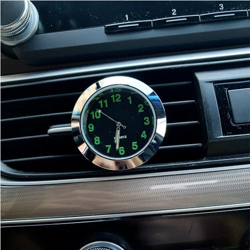 Autouhr, für MG MG5 Montego MG6, Auto Armaturenbrett Zubehör Kleine Runde eingebaute Entlüftungsuhren Uhr Mini Digital Timer.,A