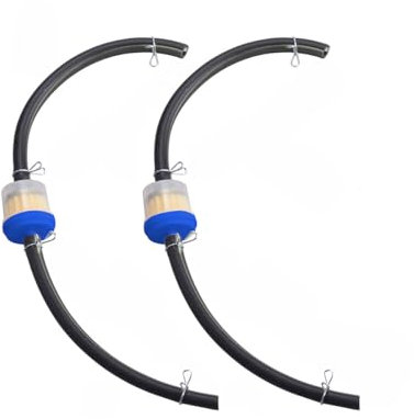 Adunsiaoto Motorrad Inline-Kraftstofffilter-Kit, Motorrad-Benzinfilter, Inline-Benzinfilter, Universal-Kraftstofffilter, Moped-Dieselfilter Für Autos, Motorräder, Rasenmäher, Scooter(Blau)