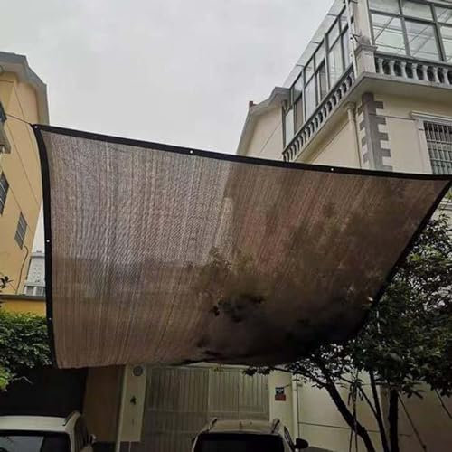 Tela de sombra 90 % de bloqueo solar con ojales, tela resistente a los rayos UV para cubierta de plantas, invernadero, jardín, vela rectangular para patio, patio trasero, uso al aire libre