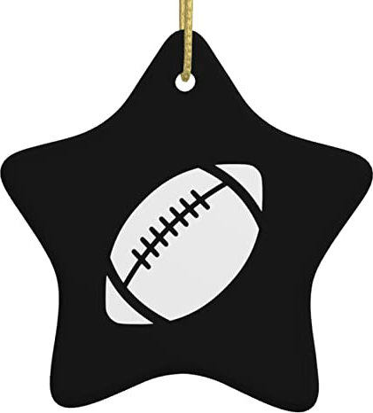 Rugby-Zeichen Hängende Ornamente Weihnachten Deko Mit Schnur Weihnachtsdeko Keramik Weihnachtsschmuck