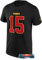 Kansas City Chiefs T-Shirt Spielername Shirt NFL Fanartikel + Fanergy Traubenzucker (DE/NL/SE/PL, Alphanumerisch, S, Regular, Regular, Mahomes #15 schwarz)