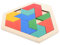 ibasenice Regenbogen-holzpuzzle-Spielzeug Iq-lernblock-Puzzle Für Kinder Kognitives Entwicklungsspiel Für Kleinkinder