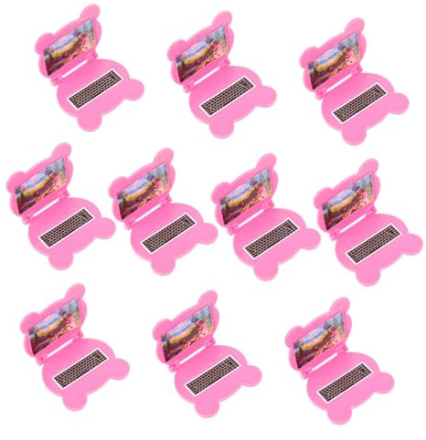 TOYANDONA 10pcs Miniature Dollhouse Laptops Scale Mini Computers Accessories for Dollhouse Toy
