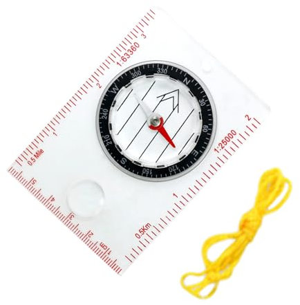 Explore Wanderkarte Orientierungskompass Navigationskompass Kartenlineal Lupe Multifunktionskompass