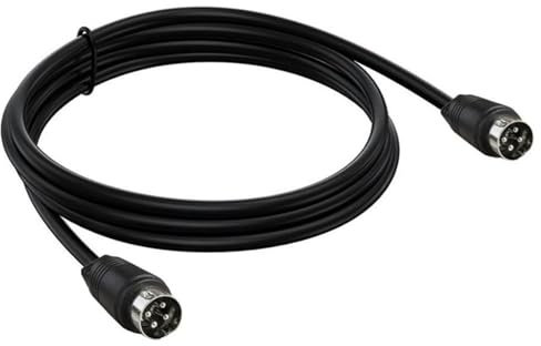 Ruiogoe Câble adaptateur 4 broches DIN mâle vers mâle pour connexion de périphériques audio et vidéo