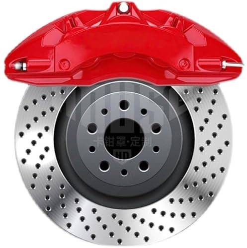 2 PCS Coperchio Pinza Freno per BMW M5 (G90) 2024, Copri Pinza Freno Auto Coperture auto disco Brake Caliper Fake Covers,Red