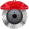 2 PCS Coperchio Pinza Freno per BMW M5 (G90) 2024, Copri Pinza Freno Auto Coperture auto disco Brake Caliper Fake Covers,Red