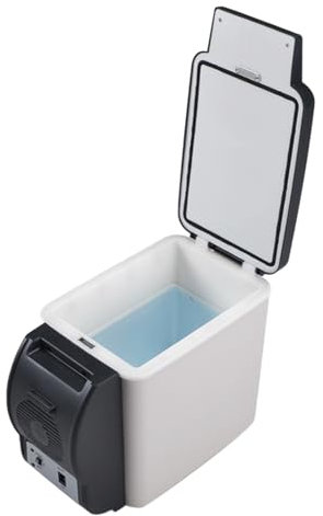 12v Car Fridge, Electric Cooler, Camping Freezer, 6 Liter Capacity, Portable Warmer Compact Design Ideal for Travel, Picnics, and Outdoor Adventures, 10.03x6.7x1.8 Inches