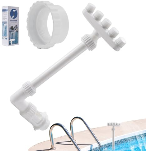 Poolbrunnen - 18x19x37cm Spray Pool Sprinkler, Wasserfallbrunnen | LED-Poolkühler, Wasserbrunnen Im Freien, Einstellbar Wasserbrunnen, Sprühpool Sprinkler Poolzubehör Wasserfall, SPR