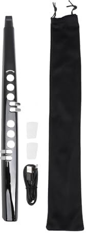 Ejoyous MIDI Elektronisches Saxophon, 3 Blasempfindlichkeiten Elektronisches Blasinstrument 13 Töne Tragbarer Multifunktionaler Wiederaufladbarer für Leistung