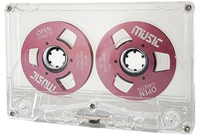 Cinta de casete de audio retro, 50 minutos, cinta magnética de doble cara para grabación de música