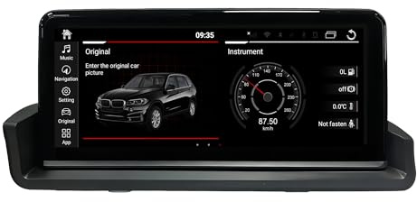 10.25 Inch Android Screen for BMW 3 Series E90 E91 E92 E93, CarPlay Wireless Android Auto,Screen Mirroring,Split Screen,Wi-Fi, Music,TV,Navigation,Vehicle Cameras,Netflix Spotify TikTok (64GB)