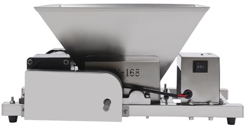 60W Elektrische Obstzerkleinerungsmaschine Elektrische Obstmühle 4L Obsthäcksler Edelstahl Obstpresse Maischemühle Apfelpresse Traubenmühle Zerkleinerungsmaschine für Obst, Brot, Brauner Zucker