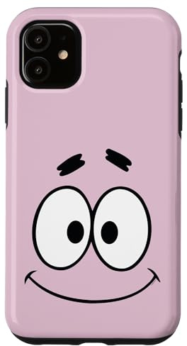 Hülle für iPhone 11 Spongebob Schwammkopf Patrick Big Smile Pink