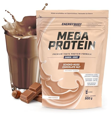 Energybody Mega Protein Schoko-Nuss 500 g, Eiweißpulver