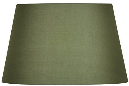 Oaks Lighting S901/12 SE Cotton Drum Shade, 12-inch, Sage, Green