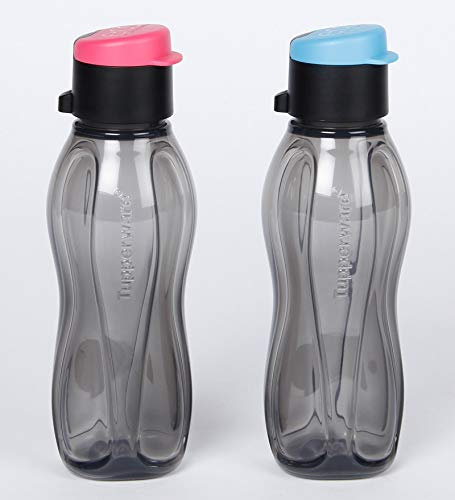 Tupperware Aquasafe Lot de 2 bouteilles en plastique avec bouchon rabattable, 310 ml