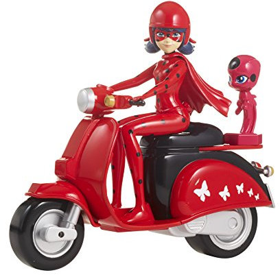 Bandai 39880 Ladybug mit ihrem Scooter