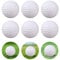 KOFULL Practice Golf Balls Plastic Balls for Ball Pit Practice Hollow Indoor Golf Ball Courtyard Children Baby Play Fun Pool Balls,Pack of 24 Pcs