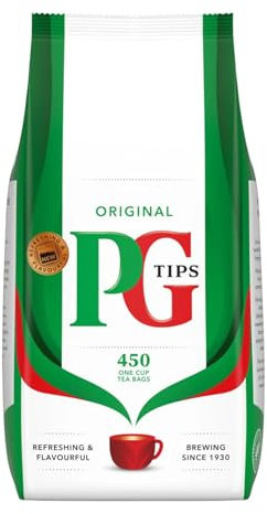PG Tips Original, Thé Noir, Sachets de Thé Individuels, Goût Corsé et Rafraîchissant, Vitalité, 440 sachets individuels