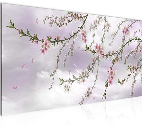 Runa Art Quadri Moderni Sakura Fiori Tela Non Tessuta Soggiorno Corridoio Giappone Fiori Di Ciliegio Rosa 020012c