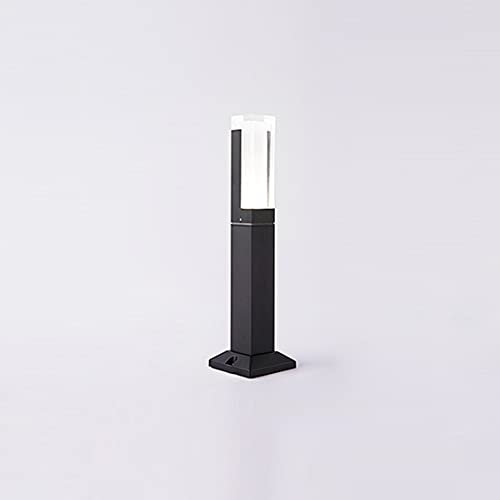 WRMING 5W LED Pollerleuchte für Außen,Anthrazit Aluminium Wegeleuchten,Modern Design Sockelleuchte,Warmweiße Terassenbeleuchtung,IP65 Wasserdicht Gartenlampe,Aussenleuchte für Terrasse Wegen,40cm