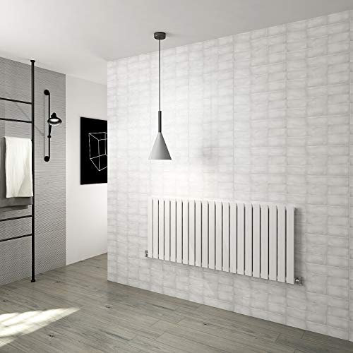 Horizontal Flat Panel Designer Radiator Central Heating White Rads Single 600x1428mm