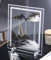 YAIHE Sable en mouvement Art Image Miroir Cadre Sables en mouvement Océan Bleu Mer Profonde Sable Art Relaxant Paysage Bureau Sable Dérive Création de photos