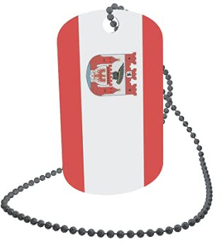 U24 Dog Tag Erkennungsmarke ID Tag an Kette Flagge Berlin Spandau Alu 30 x 50 mm