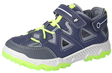 RICOSTA Jungen Low-Top Sneaker Fraser,Kinder Halbschuhe,WMS:Mittel,lose Einlage,Strassenschuhe,Sportschuhe,Turnschuhe,Nautic/grau (170),28 EU