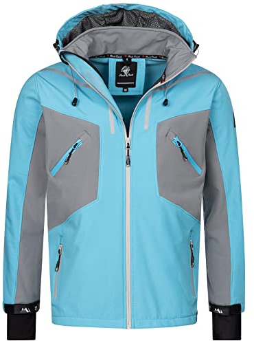 Rock Creek Softshelljacke Herren Outdoor H-293 | Wasserabweisende Übergangsbekleidung, funktionale Wanderjacke für Männer, Camping, Freizeit und wechselhaftes Wetter