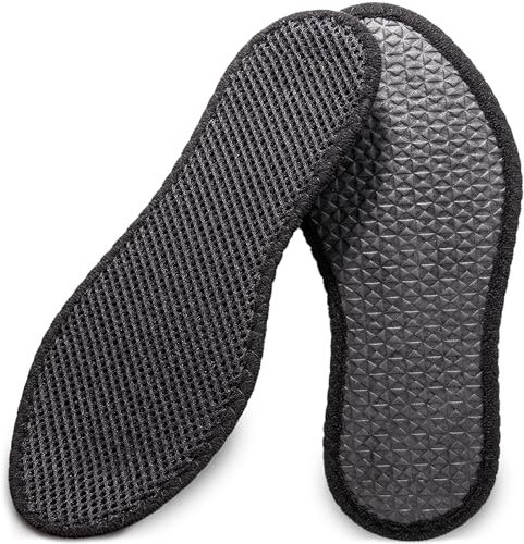 SULPO 1 Paare Einlegesohlen gegen Schweißfüße, Schuheinlagen gegen Schweißfüße mit Aktivkohle für Frischesohlen, Anti Schweiß Sohlen, Größe 44