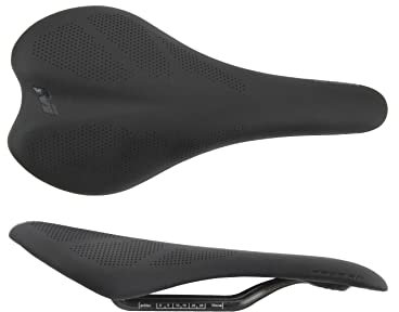 Massi Profile Carbon Fahrradsattel, Erwachsene, Unisex, Schwarz, normal