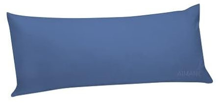 AIMANE® Long Bolster Pillowcase Cover - Body Pillow Neck Support - Orthopaedic Bolster Pillowcase Cover Nursing Pregnancy Support Long Pillowcases (Double 4.6FT, Blue)