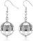 Discokugel Ohrringe,Silber 70er Disco Ball Earrings Thema Party Diskokugel Ohrringe Mädchen Schmuck Accessoires Outfit Damen Mottoparty