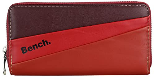 Bench Damen RFID Geldbörse Portmonee Geldbeutel Portemonnaie 90041, Farbe:Rot