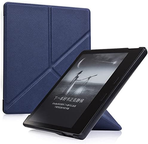 Sakenitly Fall für Kindle Oasis (Release Der 9. Und 10. Generation, 2017 Und 2019), PU Leder Schutzschutz, Vertikale Und Horizontale Betrachtung