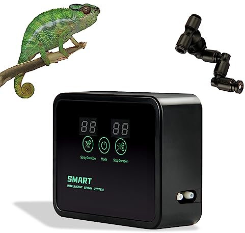 Umisu Humidificateur pour Reptiles Système de Brumisation Intelligent pour Reptiles Humidificateurs de Terrariums pour Tropicales Amphibiens Rainforest Brumisateur Automatique