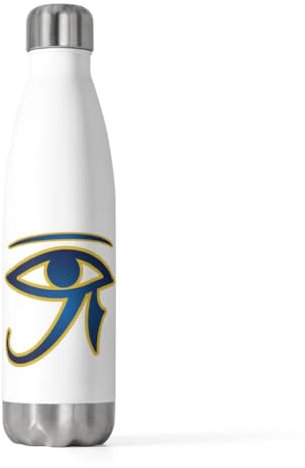 Isolierte Flasche, Vintage, Auge von Ra, Pharao, ägyptische Grafik, für Herren und Damen, 590 ml