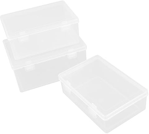 SAFIGLE 3stücke Stapelbare Kartenbox Aufbewahren Und Organisieren Von Spielkarten Und Lernkarten Für Schreibtische Schlafzimmer Und Büros Bruchfest Und Platzsparend