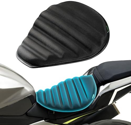 EVPARTY Universal TPE Gel Motorrad Sitzkissen, Große 3D Wabenstruktur Atmungsaktiv & Stoßdämpfend Sitzkissen für lange Fahrten