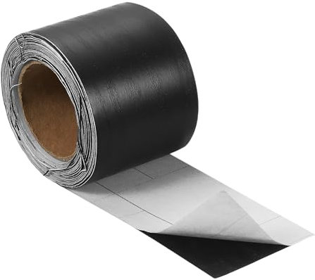 sourcing map Wood Grain Tape, 2 x33 Ft Self Adhesive Wood Grain Repair Patch for Baseboards, Doors, Floor Repair, Furniture Home Decor Black Wood