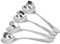 Set Cucchiaini da 4 Pezzi, Set Cucchiaini da caffè in Acciaio Inossidabile con Cucchiaino a Forma di Cuore, Cucchiaino da Dessertper caffè, Dessert e Zucchero, 102x24mm
