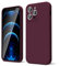 oakxco for iPhone 12 Pro Case Liquid Silicone, Soft Rubber Gel Elegant Aesthetic Basic Simple Cover, Thin Slim TPU Matte Solid Color Plain Smooth Case for Women Men Girl, Burgundy Plum Wine